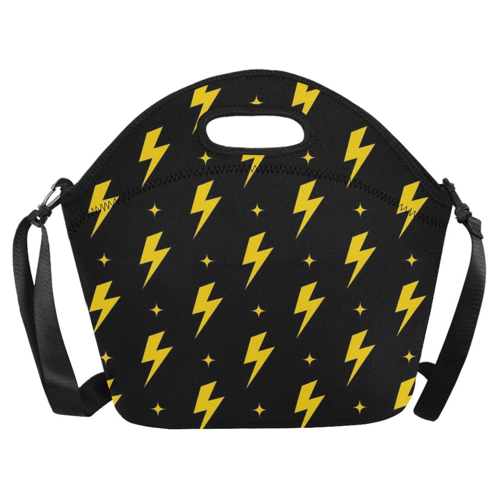 Yellow Lightning - Neoprene Lunch Bag Neoprene Lunch Bag Printed Offshore