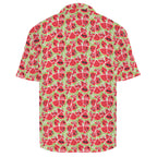 Busy Watermelon Men's Crinkle Hawaiian Shirt