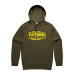 The Best Father In The Galaxy - Mens Hoodie Army Mens Hoodie Dad Printed In Australia