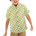 Flower Check Junior Kids Hawaiian Shirt