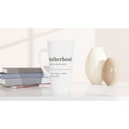 Motherhood Definition - White Latte 17oz Ceramic Mug Latte Mug Globally Fulfilled Mum