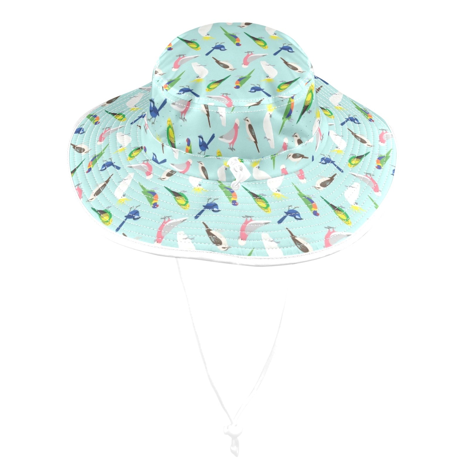 Australian Birds Wide Brim Bucket Hat Wide Brim Bucket Hat Australia Birds Printed Offshore