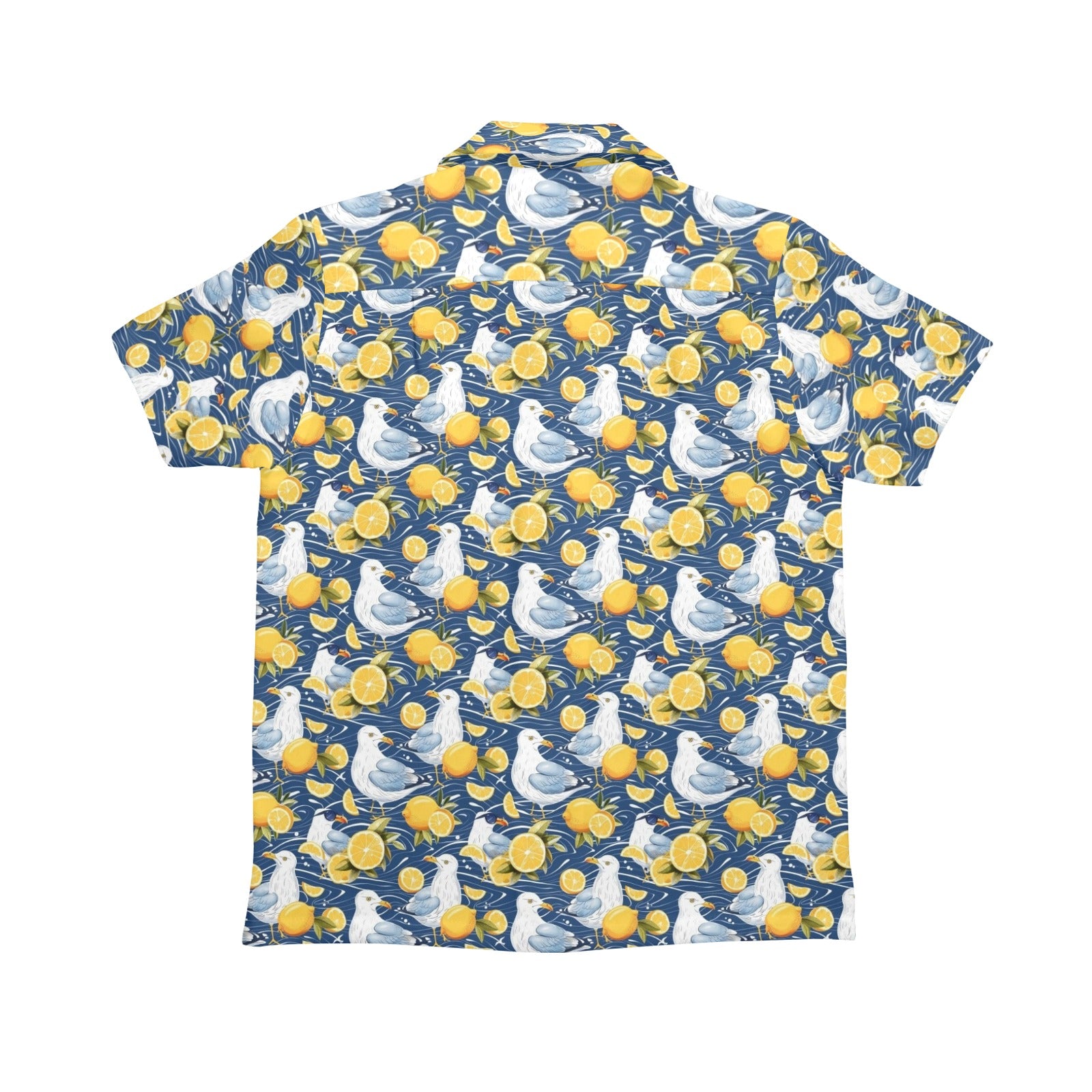 Lemon Seagull Senior Kids Hawaiian Shirt