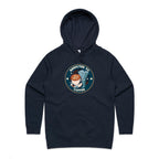 Addicted To Coffee - Womens Hoodie Navy Womens Hoodie Coffee Printed In Australia