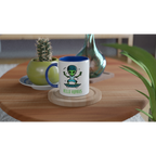 Personalised - Hello Humans - White 11oz Ceramic Mug with Colour Inside Personalised 11oz Mug customise Globally Fulfilled personalise Sci Fi