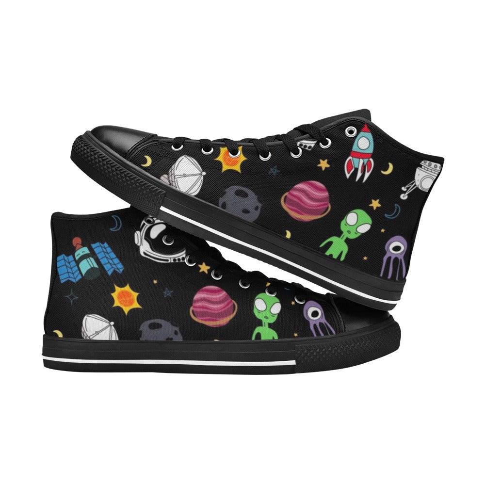 Kids Space - Kids High Top Canvas Shoes