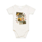 Retro Christmas Cards - Baby Bodysuit