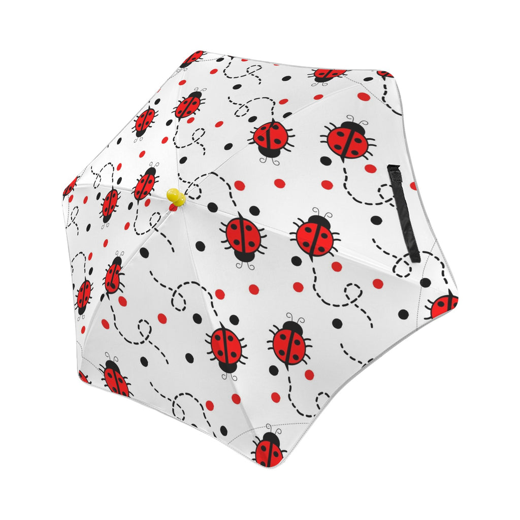 Ladybugs Kids Safe Round Corner Umbrella One Size Kids Safe Round Corner Umbrella animal Printed Offshore