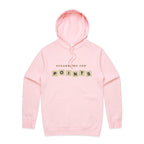 Scrabbling For Points - Mens Hoodie Pink Mens Hoodie Games Printed In Australia