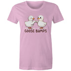 Goose Bumps - Womens T-shirt Pink Womens T-shirt animal Printed In Australia