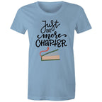 Just One More Chapter, Books - Womens T-shirt Carolina Blue Womens T-shirt Printed In Australia Reading