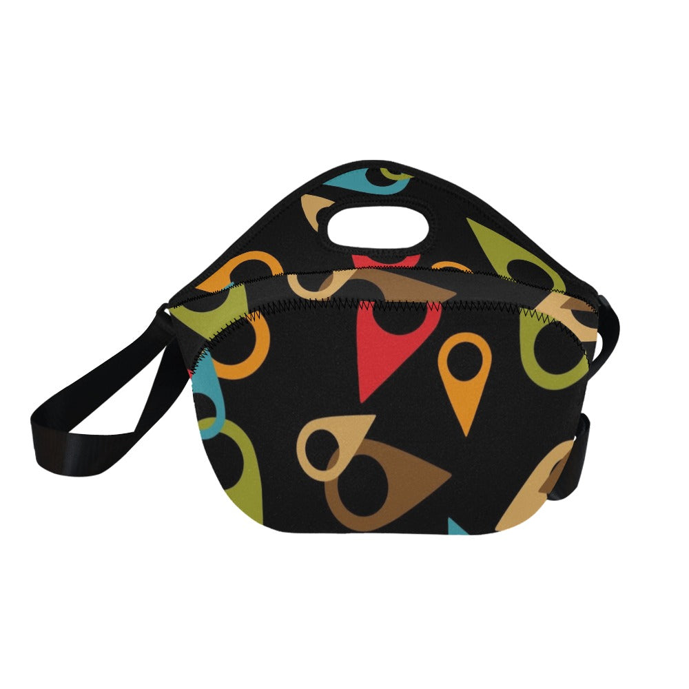 Where Am I - Neoprene Lunch Bag Neoprene Lunch Bag Printed Offshore