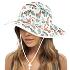 Pretty Moths And Butterflies Wide Brim Bucket Hat Wide Brim Bucket Hat animal Printed Offshore