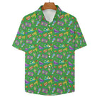 Bright 80's Women's Collared Pocketless Short Sleeve Shirt