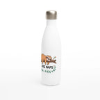 Sloth, I Like Naps - White 17oz Stainless Steel Water Bottle White Water Bottle animal Globally Fulfilled
