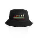 Evolution Of A Trumpet Player AS Colour Bucket Hat Black One Size As Colour Bucket Hat Music Printed In Australia