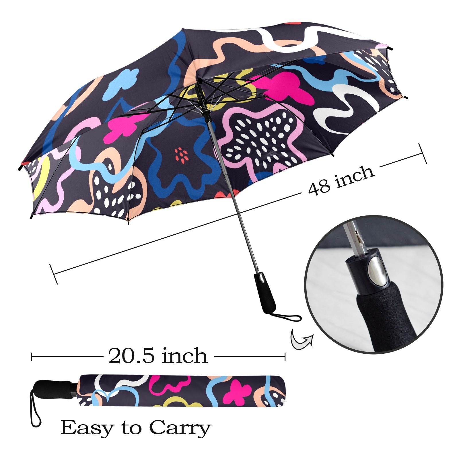 Floral In The Abstract - Umbrella Umbrella Printed Offshore