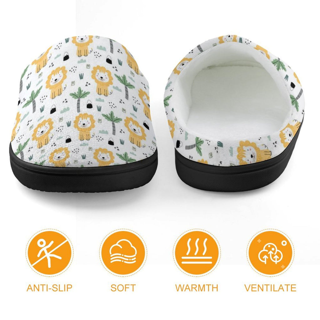 Lions Kids Cotton Slippers Kids Cotton Slippers animal Printed Offshore