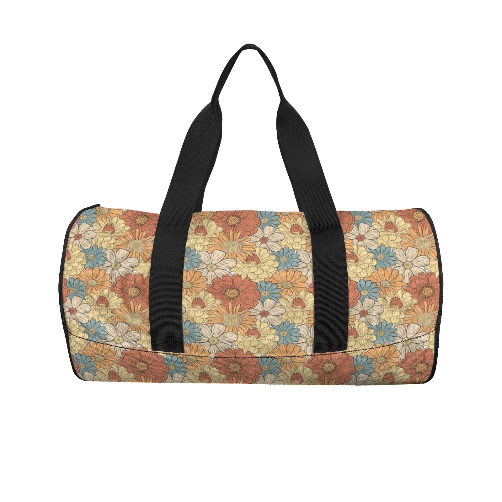 Vintage Retro Floral Duffle Bag Duffle Bag Printed Offshore