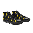 Yellow Lightning - Men's High Top Canvas Shoes