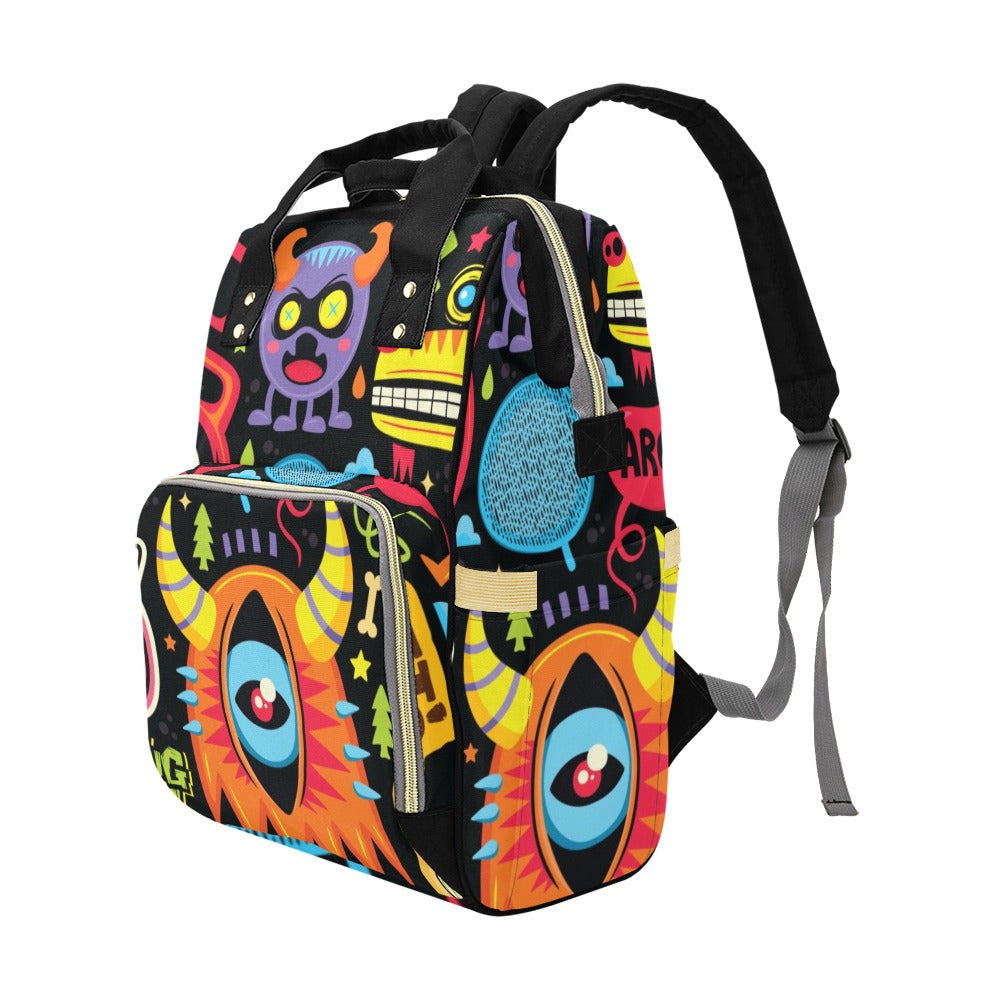 Monster Kids - Multi-Function Backpack, Nappy / Diaper Bag