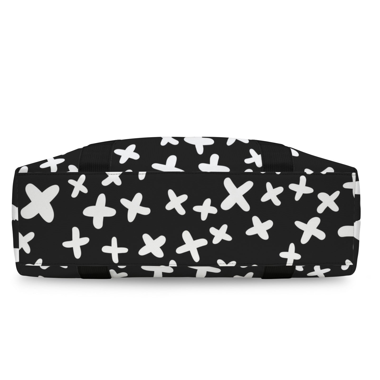 Black And White X's Duffle Bag-Simple (Model 1715) Duffle Bag-Simple (1715)