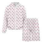 Flamingos Men's Lightweight Sun Hoodie & Shorts Set Men's Lightweight Sun Hoodie & Shorts animal Printed Offshore