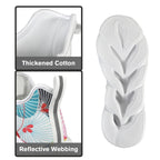 Abstract Floral Women's Twisted Sole Sneakers