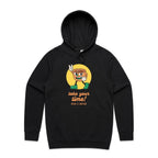 Take Your Time, Have A Coffee - Mens Hoodie Black Mens Hoodie Coffee Printed In Australia Retro