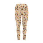 Abstract Floral Women's High Waist Pockets Yoga Leggings