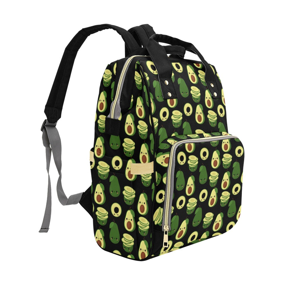 Cute Avocados - Multi-Function Backpack, Nappy / Diaper Bag