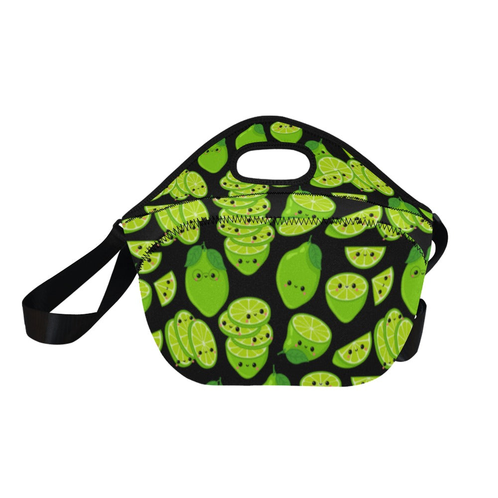 Cute Limes - Neoprene Lunch Bag Neoprene Lunch Bag Printed Offshore
