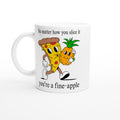 Pineapple Pizza, You're A Fine-Apple White 11oz Ceramic Mug Default Title White 11oz Mug food Globally Fulfilled