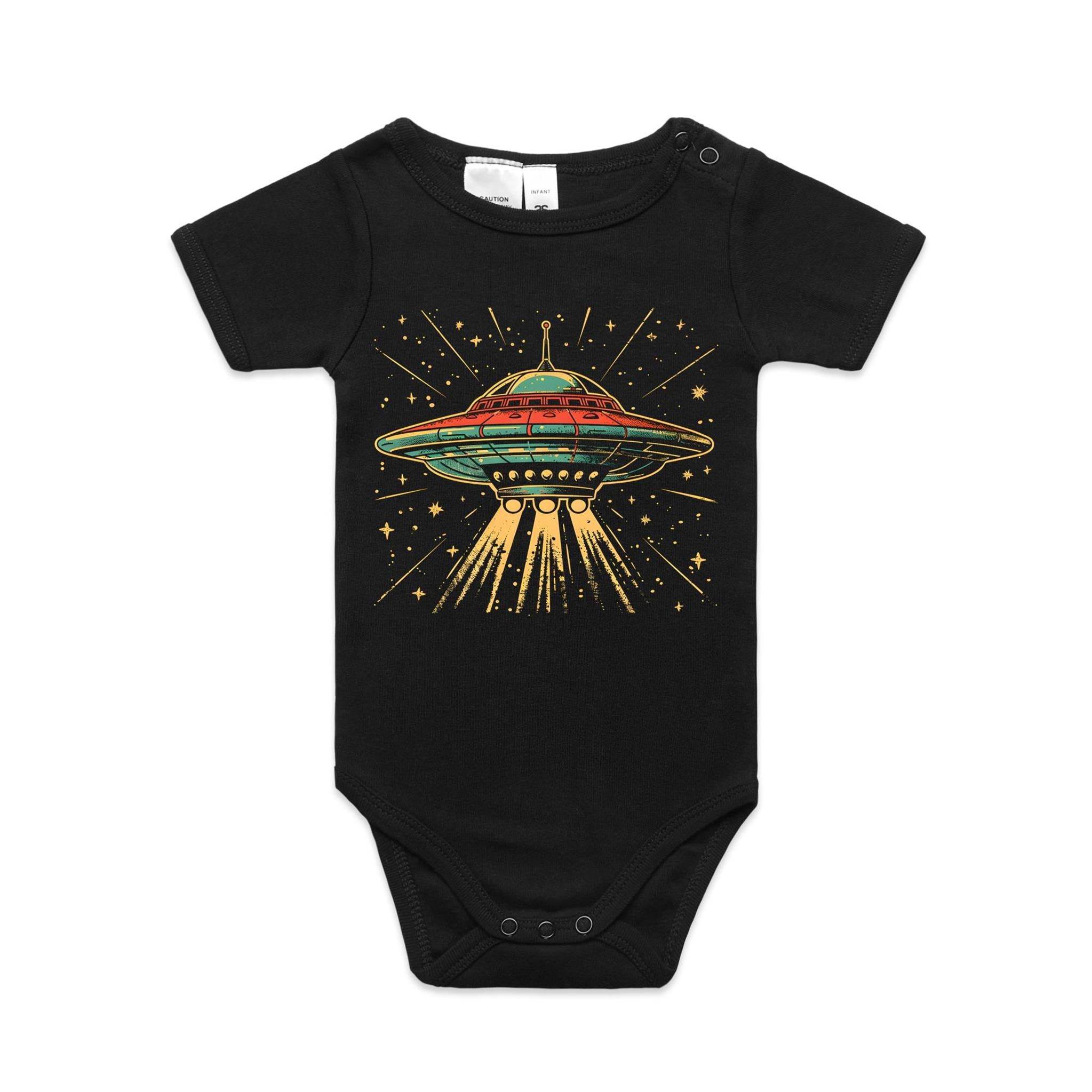 Retro UFO AS Colour Baby Bodysuit