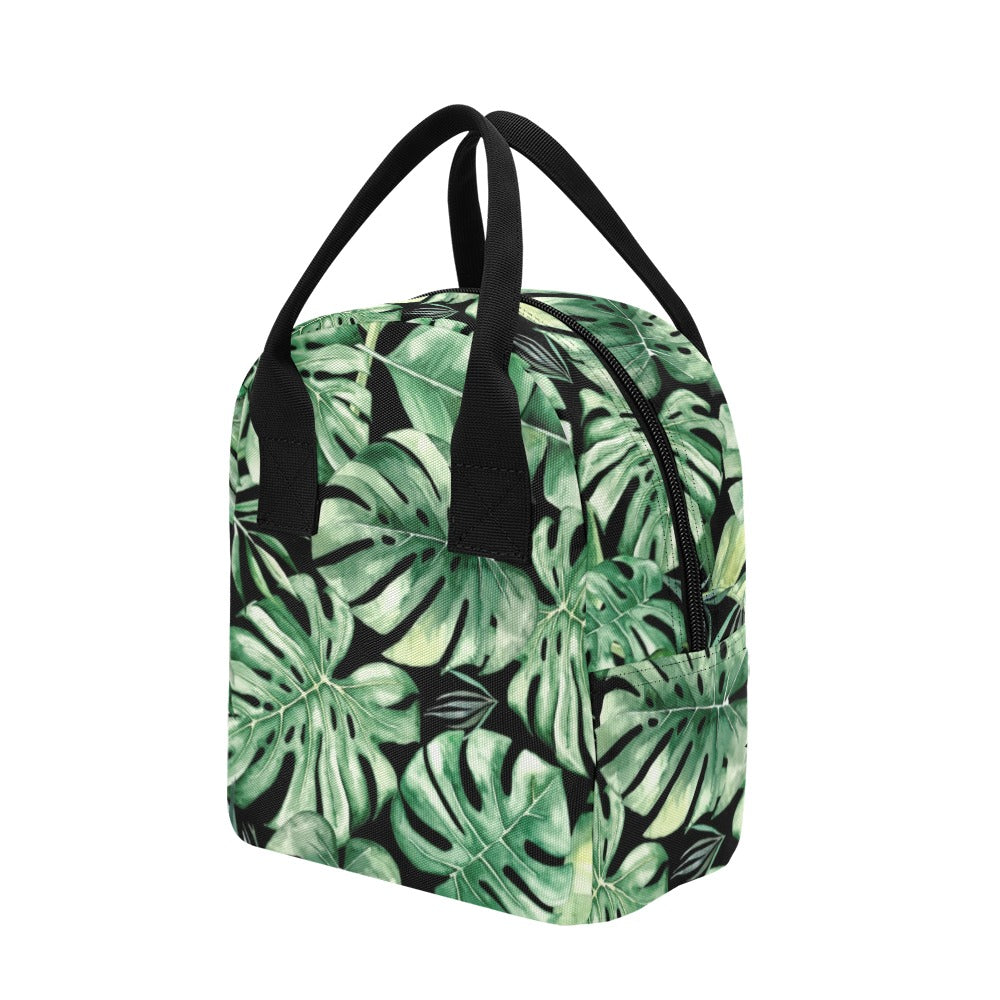 Jungle Leaves - Zipper Lunch Bag Zipper Lunch Bag Printed Offshore
