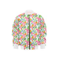 Bright Painted Tropical Kids Bomber Jacket