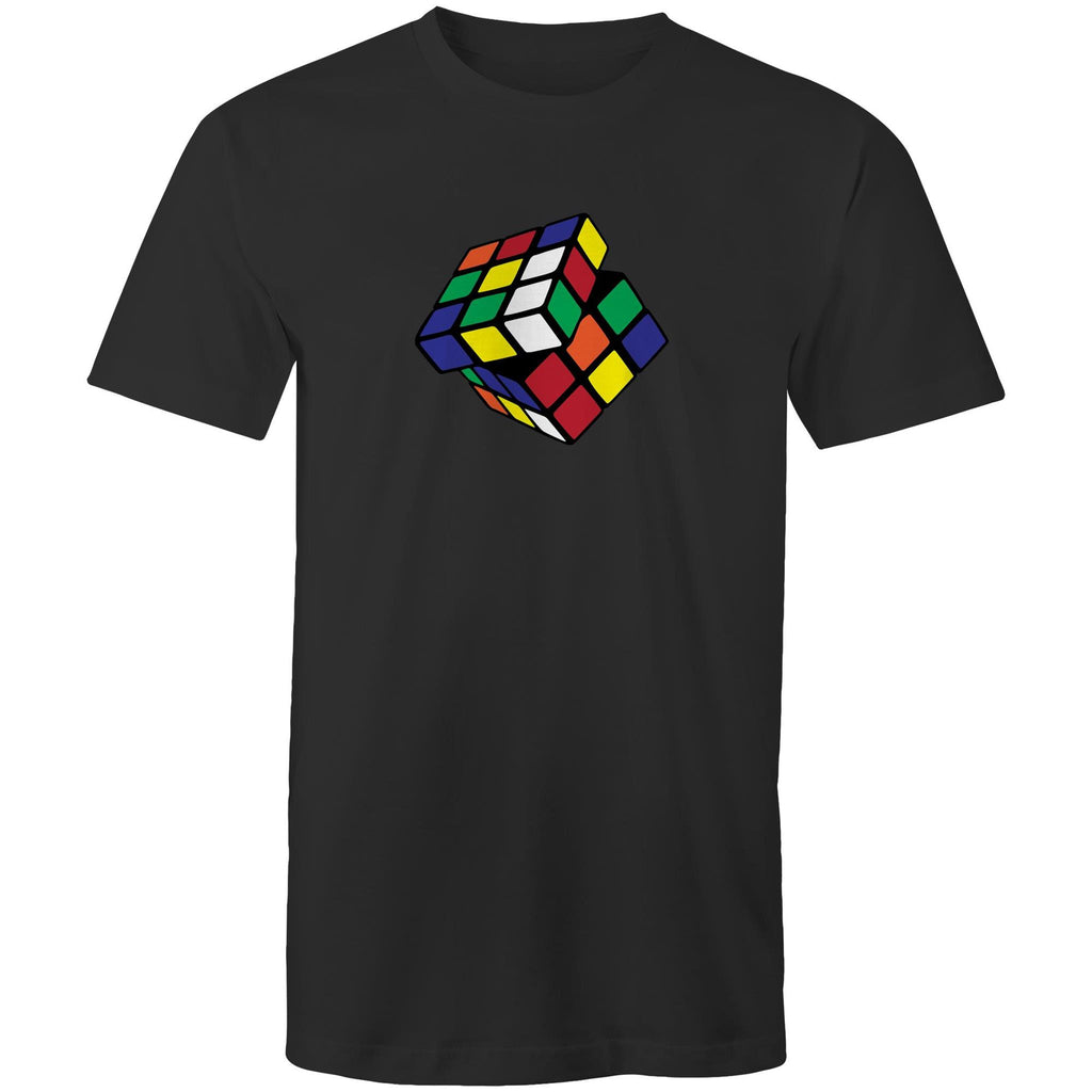 Cube - Mens T-Shirt Black Mens T-shirt Games Printed In Australia