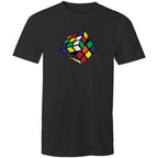 Cube - Mens T-Shirt Black Mens T-shirt Games Printed In Australia