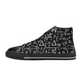 Mathematics Men's High Top Canvas Shoes US14 Men's Classic High Top Canvas Shoes Printed Offshore