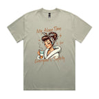 My Alone Time Is For Everyone's Safety AS Colour Heavy Faded Tee Unisex Faded eucalyptus Heavy Faded T-shirt Printed In Australia