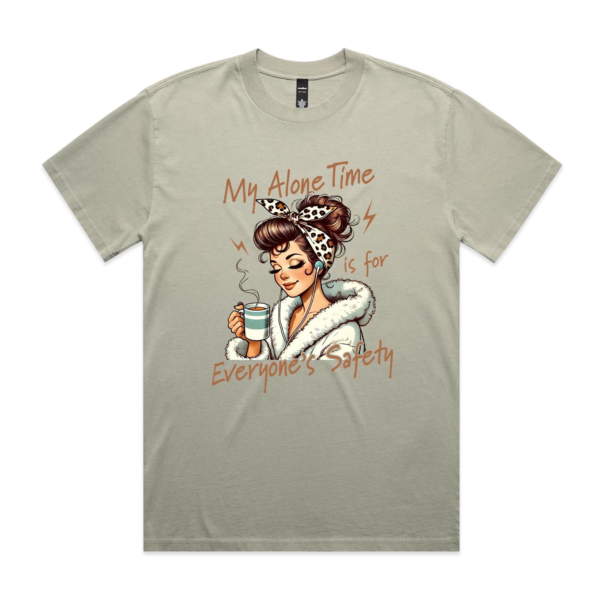 My Alone Time Is For Everyone's Safety - AS Colour Heavy Faded Tee