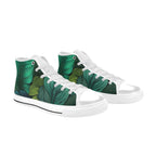 Tropical Leaves - Women's High Top Canvas Shoes