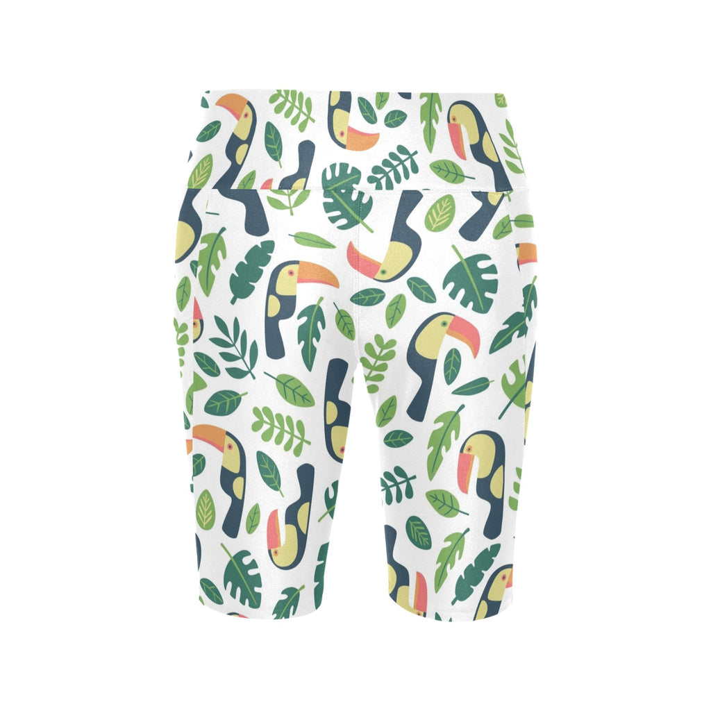 Toucans Women's Bike Shorts With Side Pockets Women's Bike Shorts animal Printed Offshore