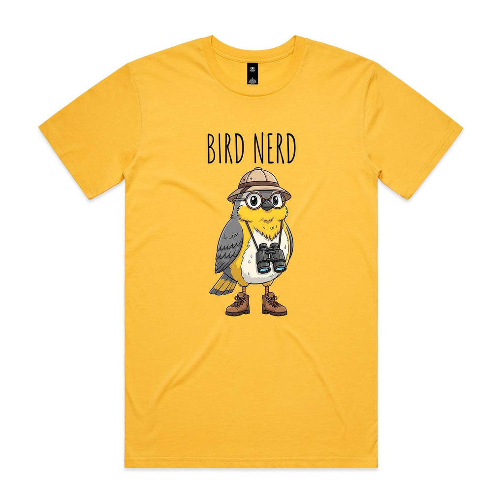 Bird Nerd 2 Men's AS Colour T-shirt Yellow Mens T-shirt animal Birds Printed In Australia