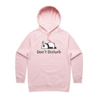 Panda, Don't Disturb - Womens Hoodie Pink Womens Hoodie animal Printed In Australia
