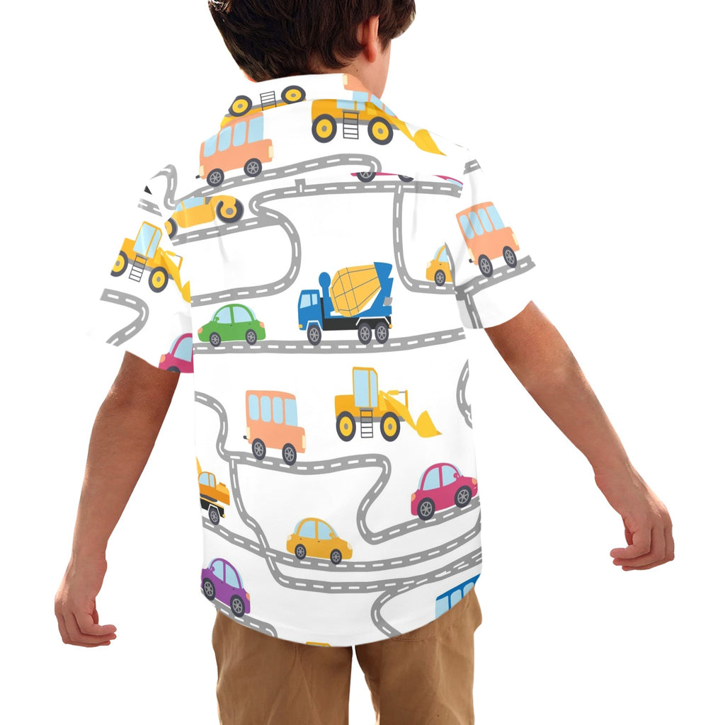 On The Road - Junior Kids Hawaiian Shirt