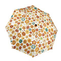 70's Style Floral Umbrella One Size Umbrella Plants Printed Offshore