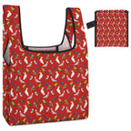 Australian Birds On Red Foldable Shopping Bag