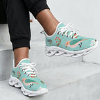 Birds On Blue Women's Twisted Sole Sneakers