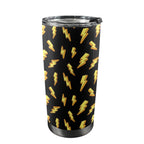 Lightning Bolts - 20oz Mobile Tumbler with Lid (Black Lock) One Size 20oz Travel Mug comic Printed Offshore